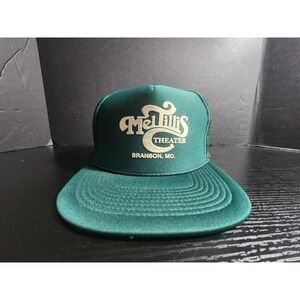 Vintage Mel Tillis Theater Branson MO Foam Trucker Hat Green Cobra Caps Snapback